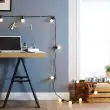 Outdoor Festoon Lights Connectable Frosted Bulb draped on wall
