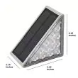 Outdoor Solar Step Lights - Showing dimensions