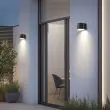 Outdoor Solar Wall Lamp – Classic Design 1000 Lumen – ALS, PIR, 4 Modes showing the dimensions of the product 