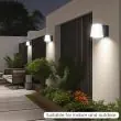 Outdoor Solar Wall Lamp – Classic Design 1000 Lumen – ALS, PIR, 4 Modes showing the dimensions of the product 