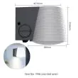 Outdoor Solar Wall Lamp – Classic Design 1000 Lumen – ALS, PIR, 4 Modes showing the dimensions of the product 