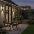 Stratford Decorative Solar Wall Lamp – 3000K Warm Glow – Lifestyle