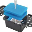 Pond Filter Pump Solar 1800 LPH Showing the forty Watt Solar panel