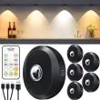 Powerbee Rechargeable Battery‑Operated Lights With Remote – LED Puck Lights, Magnetic Mount, CCT, USB‑C Charging