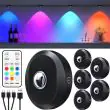 Powerbee Rechargeable Battery‑Operated Lights With Remote – LED Puck Lights, Magnetic Mount, CCT, USB‑C Charging