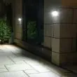 Premium Aluminium Solar Motion Sensor Light Located on columns outside a house
