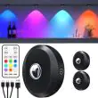 Powerbee Rechargeable Battery‑Operated Lights With Remote – LED Puck Lights, Magnetic Mount, CCT, USB‑C Charging