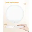 Ceiling light size: about 17 cm across and 2.2 cm deep