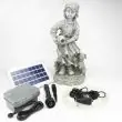 Rosie Solar Pond Spitter Statue showing full kit