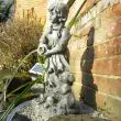 Rosie Solar Pond Spitter Statue showing full kit