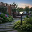 Premium Cast Aluminium Solar Bollard Lights | ALS Technology UK – Lifestyle 2