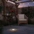Stainless Steel Solar Deck Lights – Dual Colour LED, IP65 – 2 Pack – Lifestyle