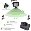 Led Security Light 30W mounted on wall in rain