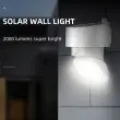 Sentinel Solar Wall Light – 2000 Lumen Adjustable – Lifestyle 1