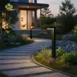 Modern ALS Pathway Bollard – Glass-Lens Solar Pillar Light – Lifestyle 2