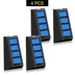 Sleek Modern Fence Solar Garden lights  Showing the IP65 rating weatherproof properties