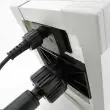 Small Solar Pond Fountain showing fountain head connected to pump