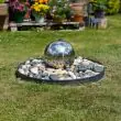 Small Stainless Steel Sphere Water Feature Pump Kit