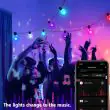 Smart RGBIC Rechargeable Festoon Lights – App Controlled, 25 Bulbs, 15m