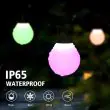 Smart RGBIC Rechargeable Festoon Lights – App Controlled, 25 Bulbs, 15m