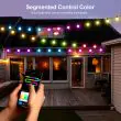 Smart RGBIC Rechargeable Festoon Lights – App Controlled, 25 Bulbs, 15m