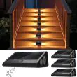 Smart Motion-Activated Solar Step Lights – Waterproof Outdoor Deck & Stair Lighting – 2 Pack – Lifestyle