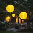 Solar Hanging Chinese Lanterns – Waterproof Nylon LED – 2 Pack for Outdoor Garden Party Decoration – Lifestyle 2