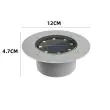 Stainless Steel Solar Deck Lights – Dual Colour LED, IP65 – 2 Pack – Lifestyle