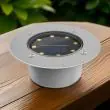 Stainless Steel Solar Deck Lights – Dual Colour LED, IP65 – 2 Pack – Lifestyle