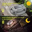 Solar Driveway Lights in Aluminium  - Pack of 4