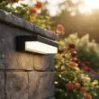Richmond 600 Lumen Solar Wall Light – PIR & Radar Detection – Lifestyle 3