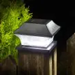 Solar Fence Post Lights close up of light