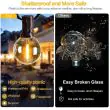 USB-C Solar Festoon Lights – G40 Bulbs, 7.6m to 30m – Lifestyle