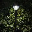 Solar Garden Lamp Post close up of lamp head