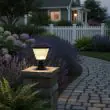 Solar Garden Post Lights 6 LEDs – Remote Control, IP65 – Lifestyle 3