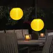 Solar Hanging Chinese Lanterns – Waterproof Nylon LED – 2 Pack for Outdoor Garden Party Decoration – Lifestyle 2