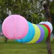 Solar Hanging Chinese Lanterns – Waterproof Nylon LED – 2 Pack for Outdoor Garden Party Decoration – Lifestyle 2