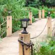 Classic Solar Lantern – Post & Ground Mount – Lifestyle 2