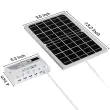 Solar Lighting Kit Hub 6000 | High-Capacity Solar Light Kit for Large Sheds Showing ability to charge multiple devices