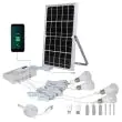 Solar Lighting Kit Hub 6000 | High-Capacity Solar Light Kit for Large Sheds Showing ability to charge multiple devices