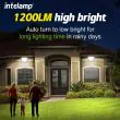 Solar Lights Floodlights Showing the dimensions and the on off switch