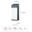 Stratford Decorative Solar Wall Lamp – 3000K Warm Glow – Lifestyle