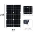 Solar Panel And Charge Controller 20W