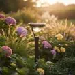 Solar Pathway Post Light – 100 Lumen, 57cm IP65 – Lifestyle 2