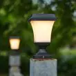 Solar Pillar Lights – 100 Lumen, 6 LED, Garden Post & Patio – Lifestyle 1