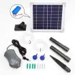 Solar Pond Air Pump Dual Stone With Battery Backup