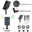 Solar Pond Lights – 3 LED Set, 8 Modes, Waterproof