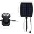 Colour Changing Solar Pond Light - used as spotlight