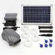 Solar Pond Oxygenator For Larger Ponds Showing the dimensions of the battery backup System