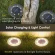Solar Powered Deck Lights – 4 Pack (White & Warm White)
